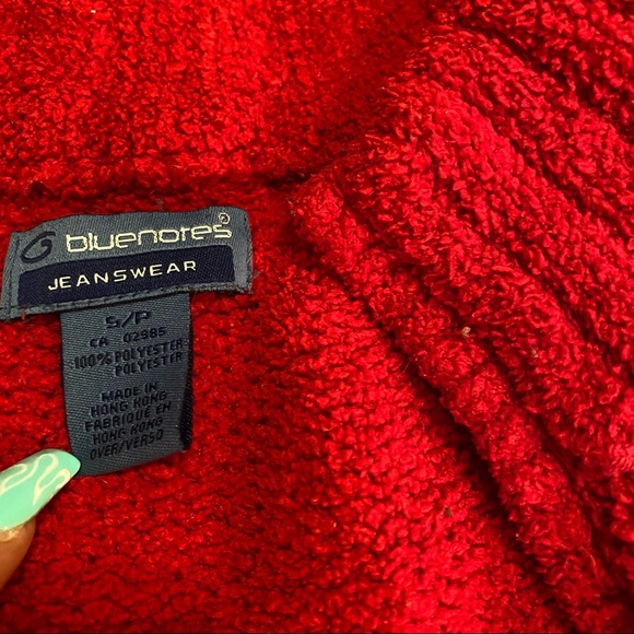 Bluenotes jeanswear red & pink sweater size S - Picture 4 of 10